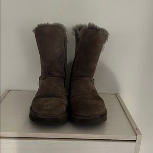 UGG Gray Sheepskin Winter Boots